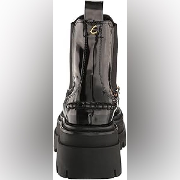 Circus NY by Sam Edelman Brooks Chelsea Chunky Heel Platform Black Boots Size 10 - Picture 6 of 12